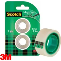 Taśma biurowa Scotch Magic 19mm/7.5m matowa (2)